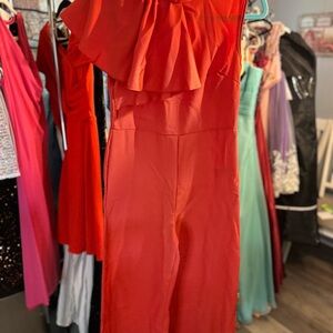 SHEIN Vibrant Red Kids Casual Dress